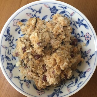 おからの味噌小豆和え